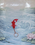 Porte-clés koï Rouge et Blanche
