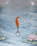Porte-clés Carpe Koï Orange et Blanche