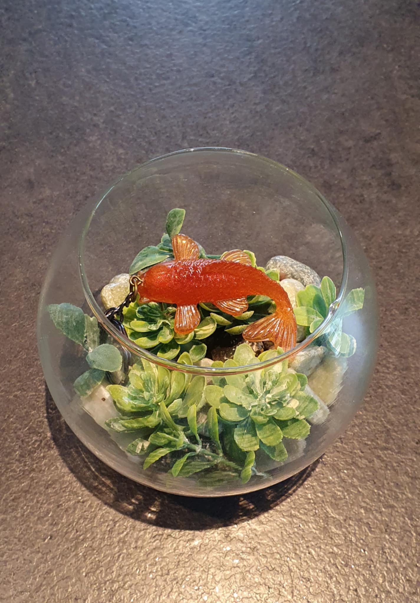 Porte-clés Carpe Koï Orange Champagne