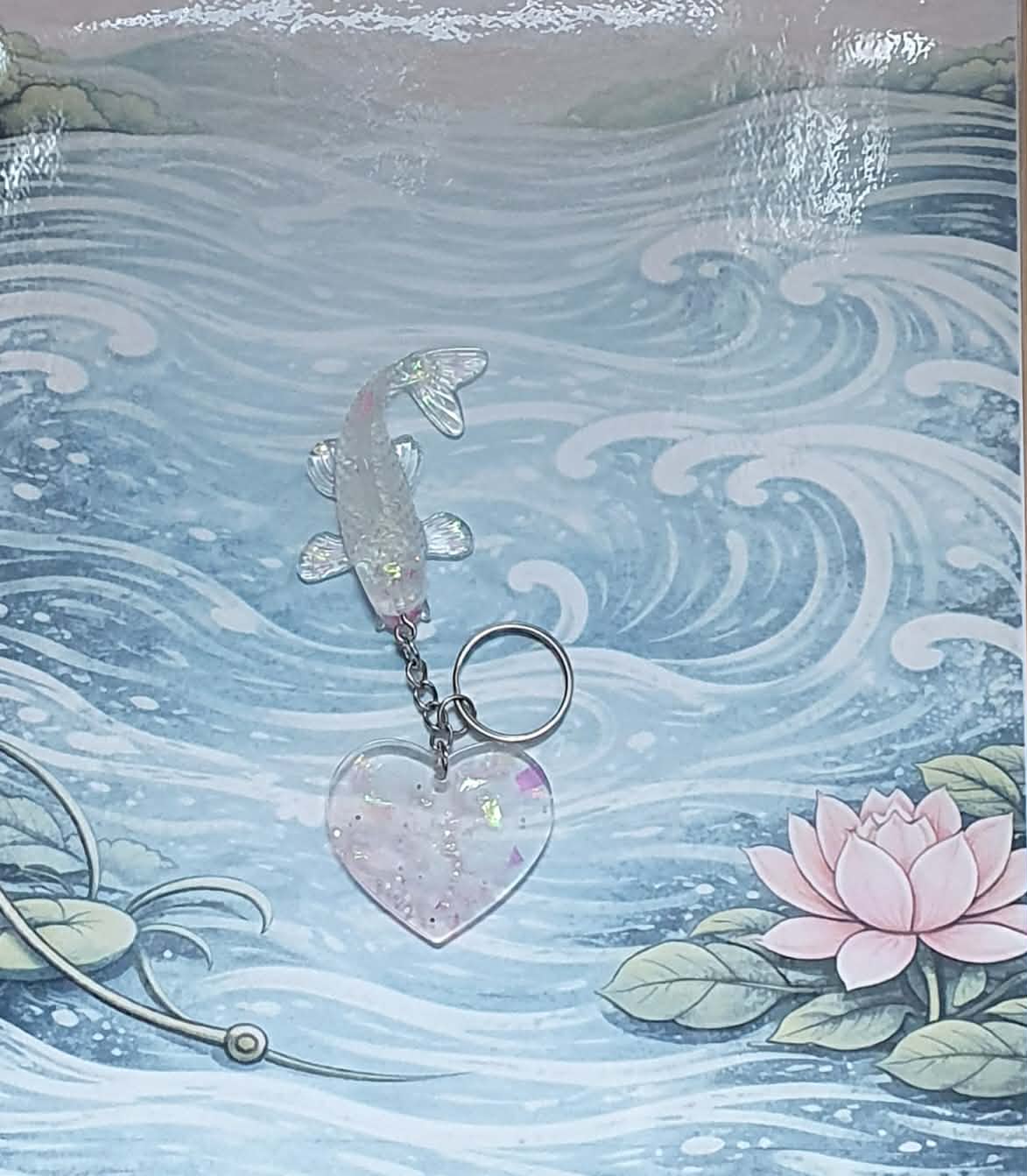 Porte-clés Carpe Koï Holographique