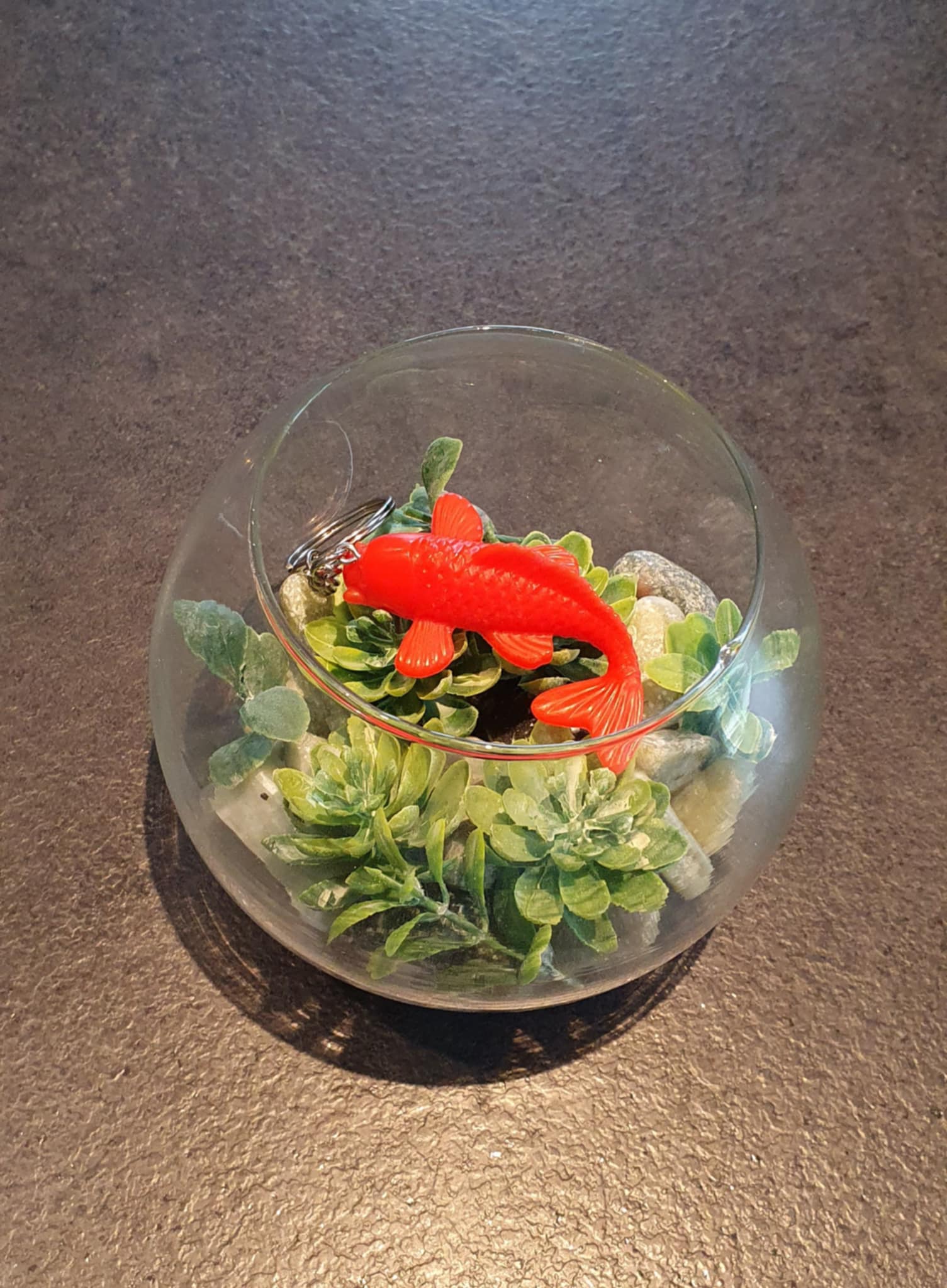 Porte-clés Carpe Koï Rouge