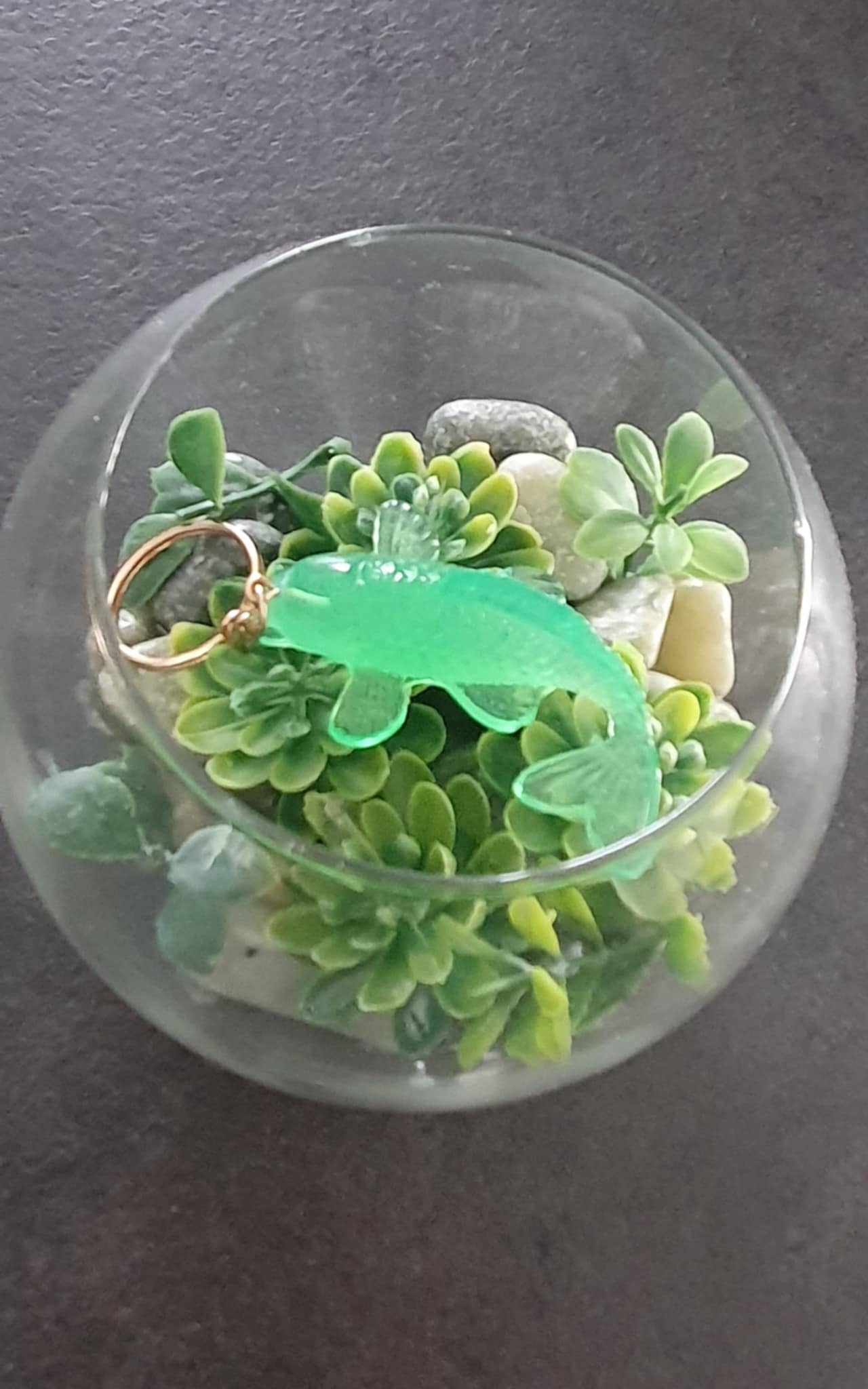 Porte-clés Carpe Koï Verte